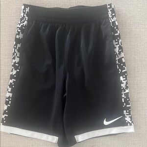 Nike Kids Digital Camo Black and Gray Shorts